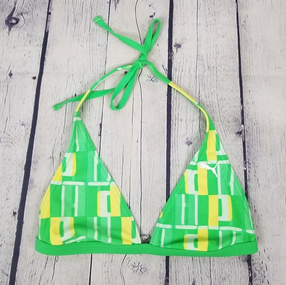 PUMA | geometric pattern halter triangle bikini - Picture 2 of 8